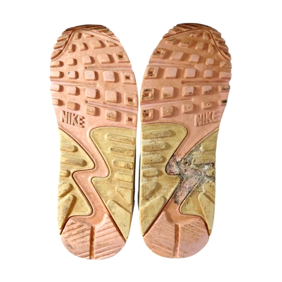 Nike Tan And White Air max 90 Women's Sneakers Size 7 - Picture 9 of 13